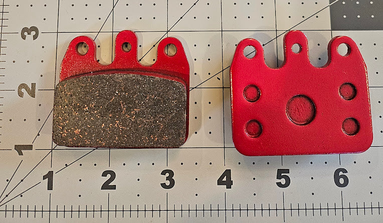 Brake pad CRG rear red medium/soft team pad